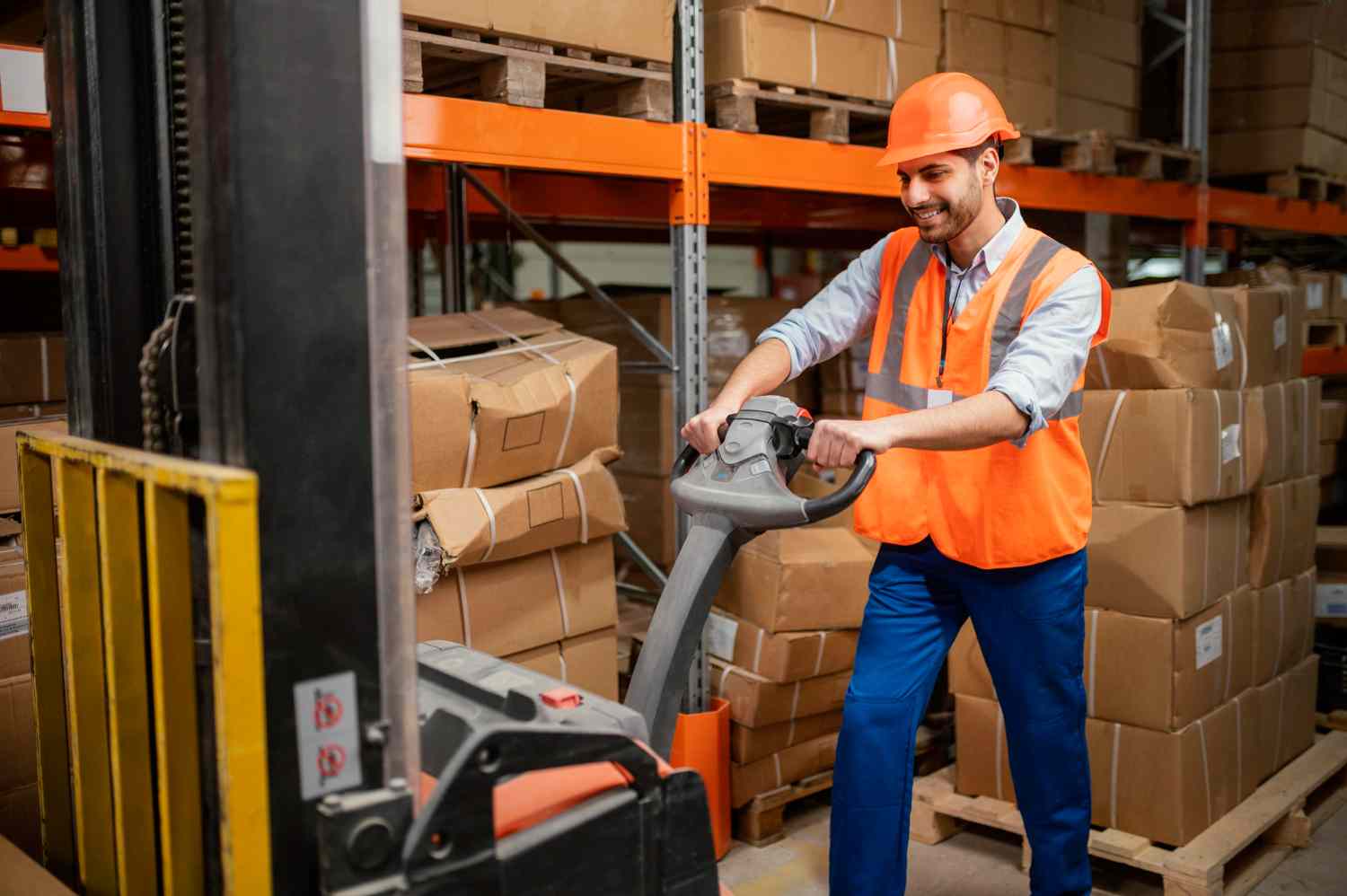 pallet jack with weight scale